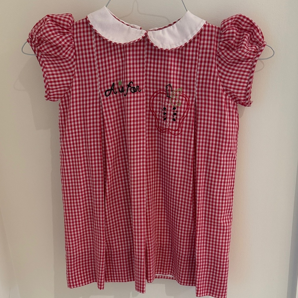Red Gingham Kids Dress